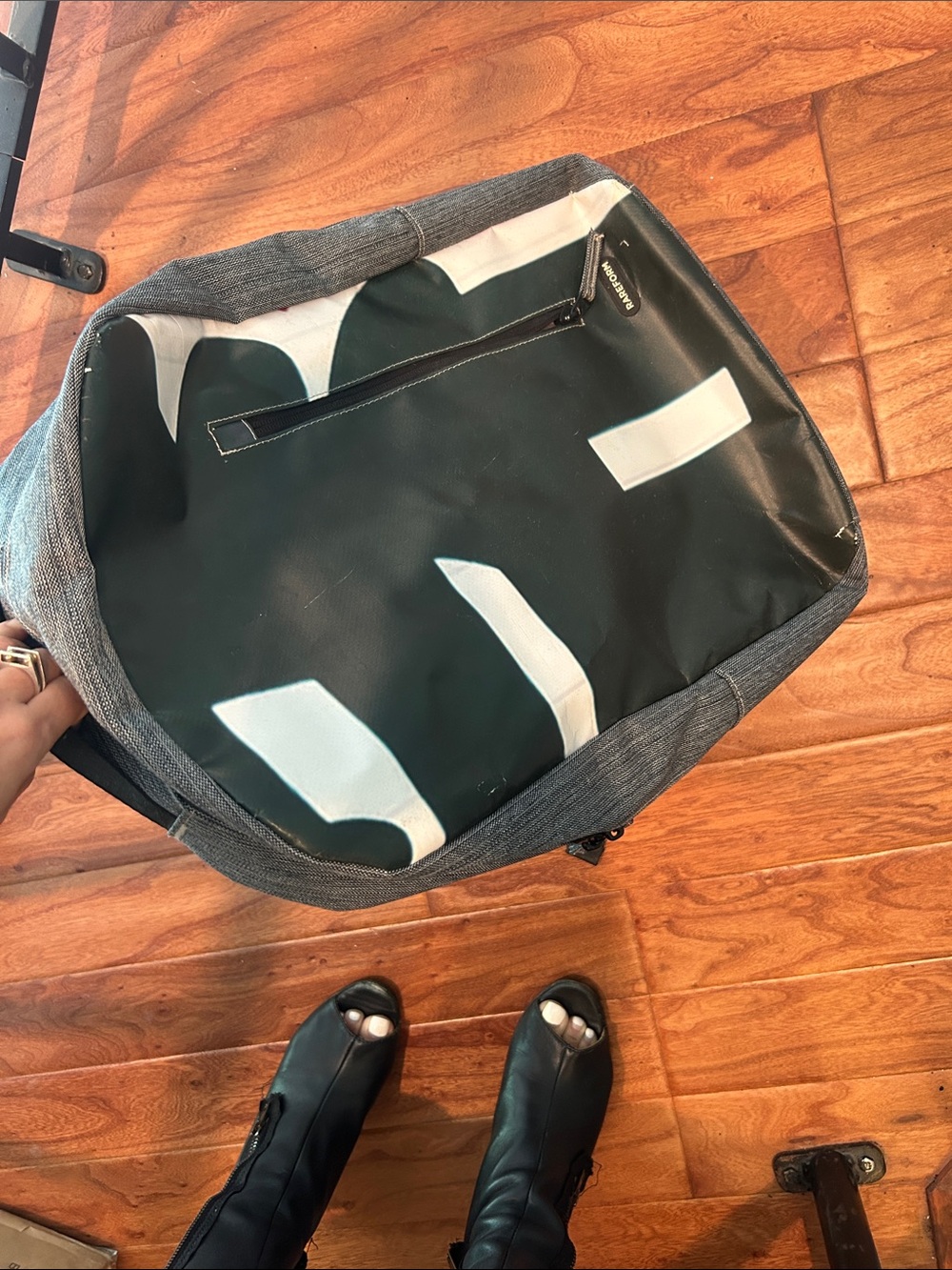 RareForm California Classic Backpack Green and Gray